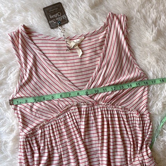 Matilda Jane - Women’s Red Striped Baby Doll Tank Top Size Medium - Picture 6 of 9